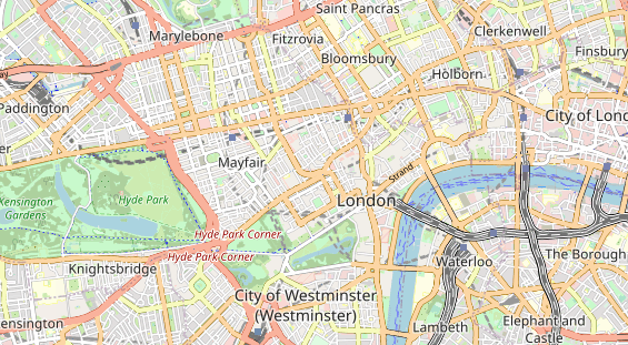 Luxushotel auf Karte