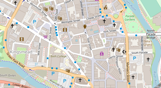 Luxushotel auf Satellitenbild