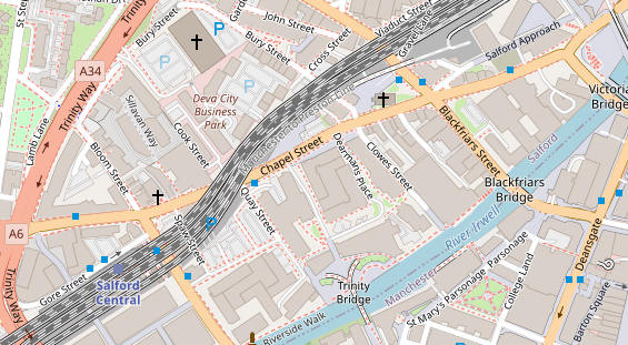 Luxushotel auf Satellitenbild