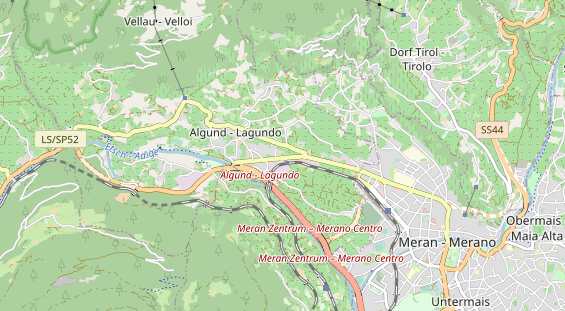 Luxushotel auf Karte