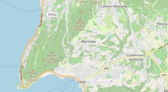 Luxushotel auf Karte