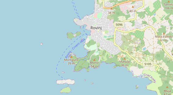 Luxushotel auf Karte