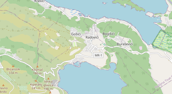 Luxushotel auf Karte