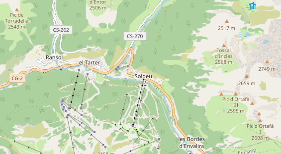 Luxushotel auf Karte