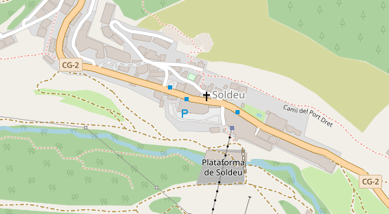 Luxushotel auf Karte