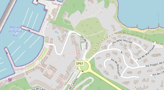 Luxushotel auf Karte