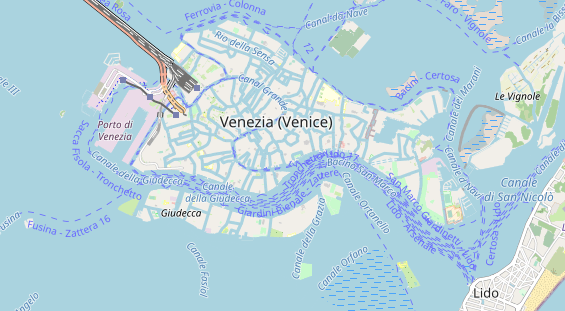 Luxushotel auf Karte