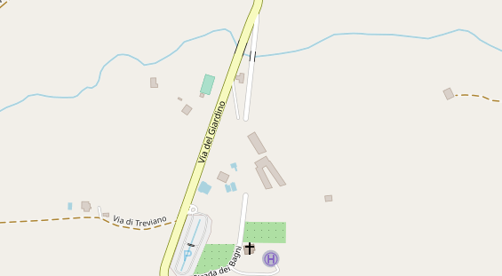 Luxushotel auf Satellitenbild