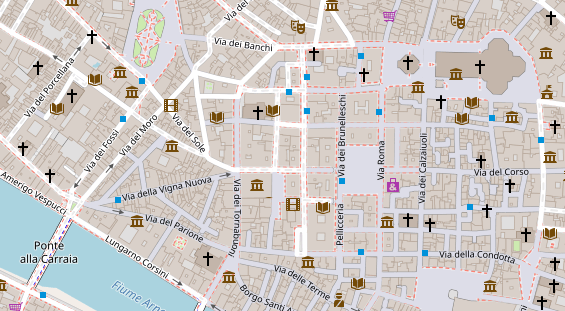 Luxushotel auf Satellitenbild