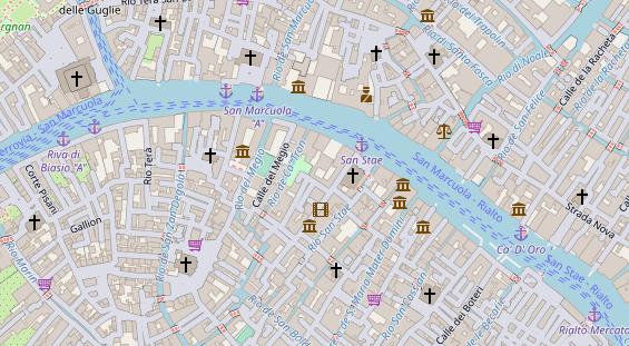 Luxushotel auf Satellitenbild