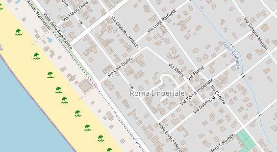 Luxushotel auf Karte