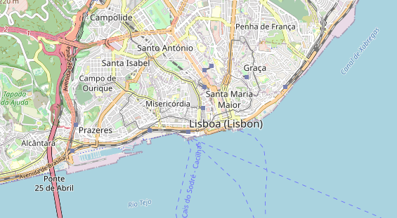 Luxushotel auf Karte