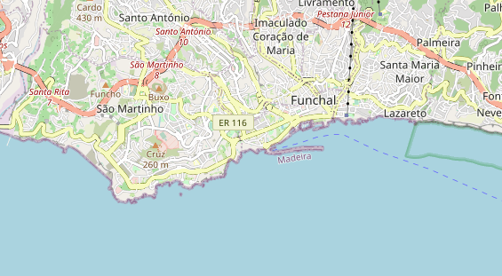 Luxushotel auf Karte