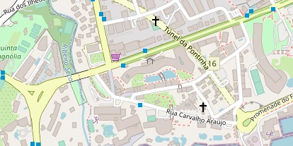 Luxushotel auf Satellitenbild