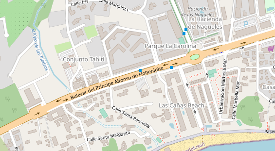 Luxushotel auf Karte