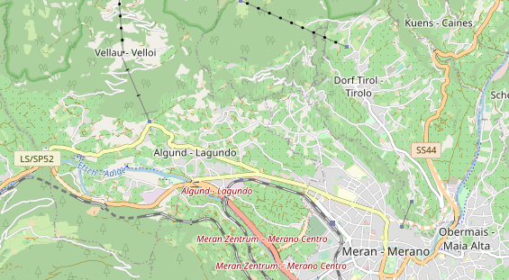 Luxushotel auf Karte