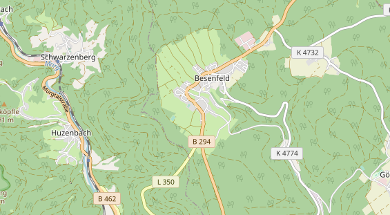 Luxushotel auf Karte