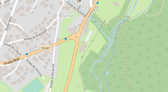 Luxushotel auf Satellitenbild