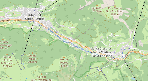 Luxushotel auf Karte