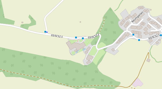 Luxushotel auf Satellitenbild