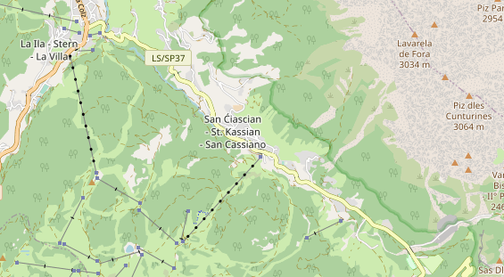 Luxushotel auf Karte