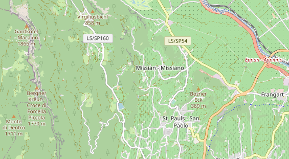 Luxushotel auf Karte