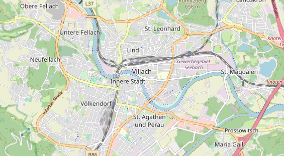 Luxushotel auf Karte