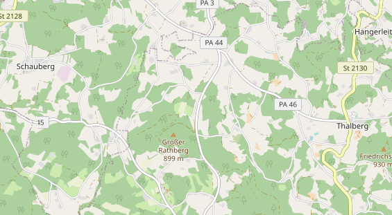 Luxushotel auf Karte