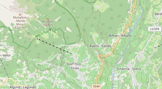 Luxushotel auf Karte