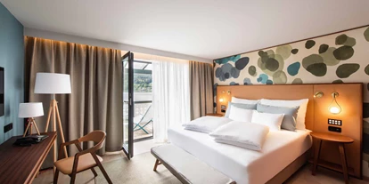 Luxusurlaub - Bettgrößen: Doppelbett - Turrach - Moderne Zimmer im Seeglück Hotel Forelle - Seeglück Hotel Forelle