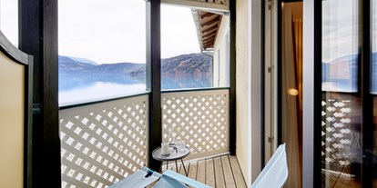 Luxusurlaub - Wellnessbereich - Blick zum Millstätter See - Seeglück Hotel Forelle