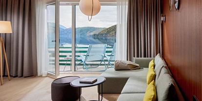 Luxusurlaub - Umgebungsschwerpunkt: See - Österreich - Wohnbereich - Seeglück Hotel Forelle