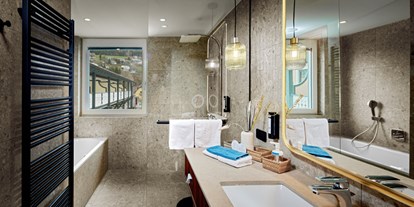 Luxusurlaub - Sauna - Klamberg - Modernes Badezimmer - Seeglück Hotel Forelle