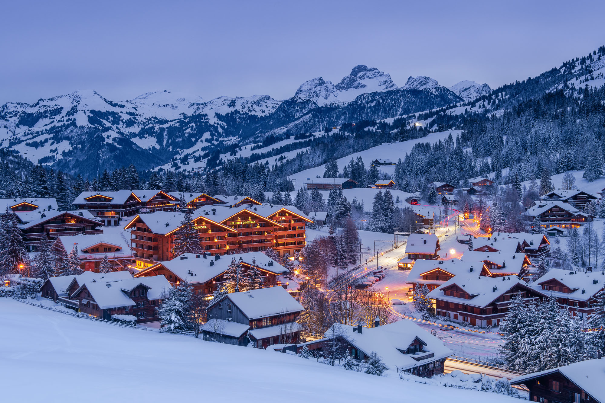 Luxushotel - Winter Golfhotel Les Hauts de Gstaad & SPA - GOLFHOTEL Les Hauts de Gstaad & SPA