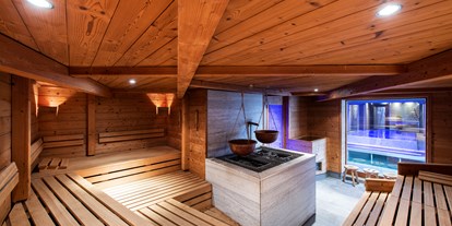 Luxusurlaub - Saunalandschaft: finnische Sauna - Wellness - und Aktivhotel Bodenmaiser Hof