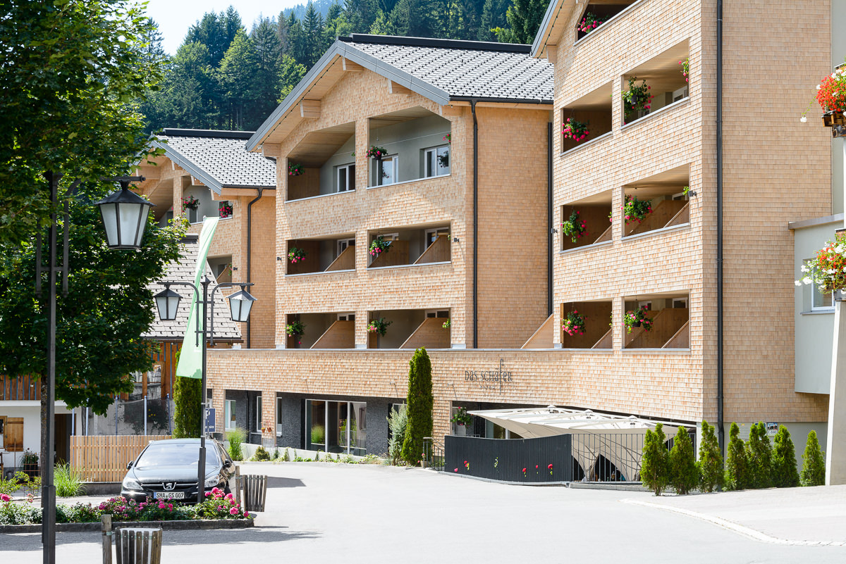 Luxushotel - Hotelansicht - DAS SCHÄFER im Biosphärenpark - Grosses Walsertal