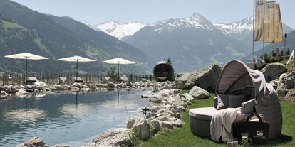 Luxusurlaub - Hotel-Schwerpunkt: Luxus & Skifahren - Schönau am Königssee - Naturbadeteich DAS.GOLDBERG - Das Goldberg