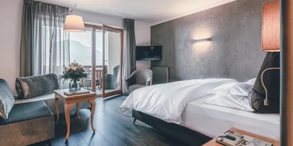 Luxusurlaub - Bettgrößen: Doppelbett - St. Leonhard im Pitztal - Zimmer Juniorsuite - Hotel Golserhof