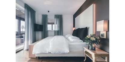Luxusurlaub - Bettgrößen: Doppelbett - St. Leonhard im Pitztal - Zimmer - Seniorsuite Deluxe - Hotel Golserhof