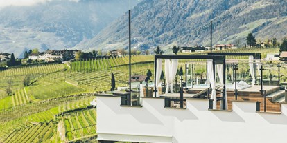 Luxusurlaub - Hotel-Schwerpunkt: Luxus & Romantik - Trentino-Südtirol - Dachterrasse - Hotel Golserhof