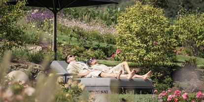 Luxusurlaub - Bettgrößen: King Size Bett - Trentino-Südtirol - Garten - Eco Suites Amaril