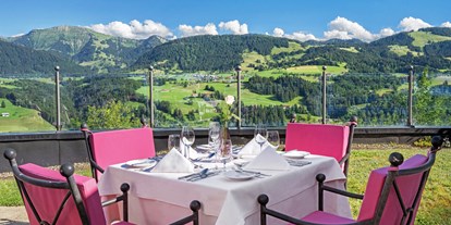 Luxusurlaub - WLAN - Restaurant-Terrasse - Allgäu Sonne