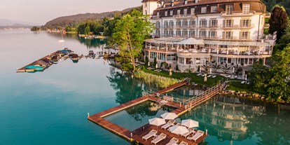 Luxusurlaub - Pools: Außenpool beheizt - Feld am See - Hotel Schloss Seefels am Wörthersee - Hotel Schloss Seefels