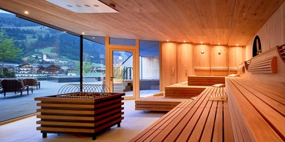 Luxusurlaub - Hunde: erlaubt - Panorama Sauna - DAS EDELWEISS Salzburg Mountain Resort