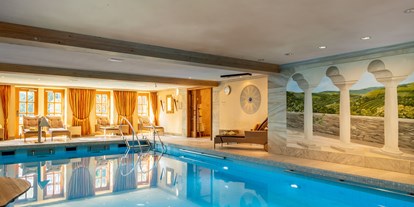 Luxusurlaub - Saunalandschaft: Außensauna - Boppard - Pool - Hotel Schloss Rheinfels