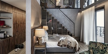 Luxusurlaub - Bettgrößen: Twin Bett - Loft Junior Suite - Valsana Hotel Arosa