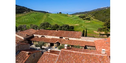 Luxusurlaub - Bettgrößen: Twin Bett - Proticcio - Hotel de la Ferme Murtoli, view over the golf course - Hotel de la Ferme - Murtoli