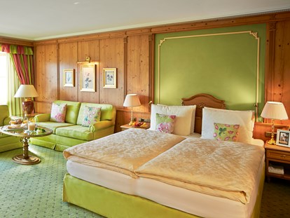 Luxusurlaub - Bettgrößen: Twin Bett - Wellness-Gartensuite 70m² - Wellness-, Golf- & Genießerhotel Salzburgerhof