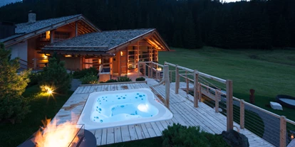 Luxusurlaub - Pools: Außenpool beheizt - Südtirol - Panoramsauna - Jacuzzi - Tirler - Dolomites Living Hotel