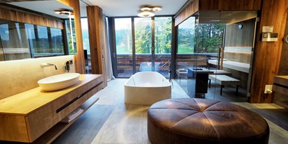 Luxusurlaub - Saunalandschaft: finnische Sauna - Sky Suite im Wellness & Naturresort Reischlhof - Wellness & Naturresort Reischlhof **** Superior 